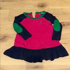 Ralph Lauren Pink, Navy & Green Girls' Long-Sleeve